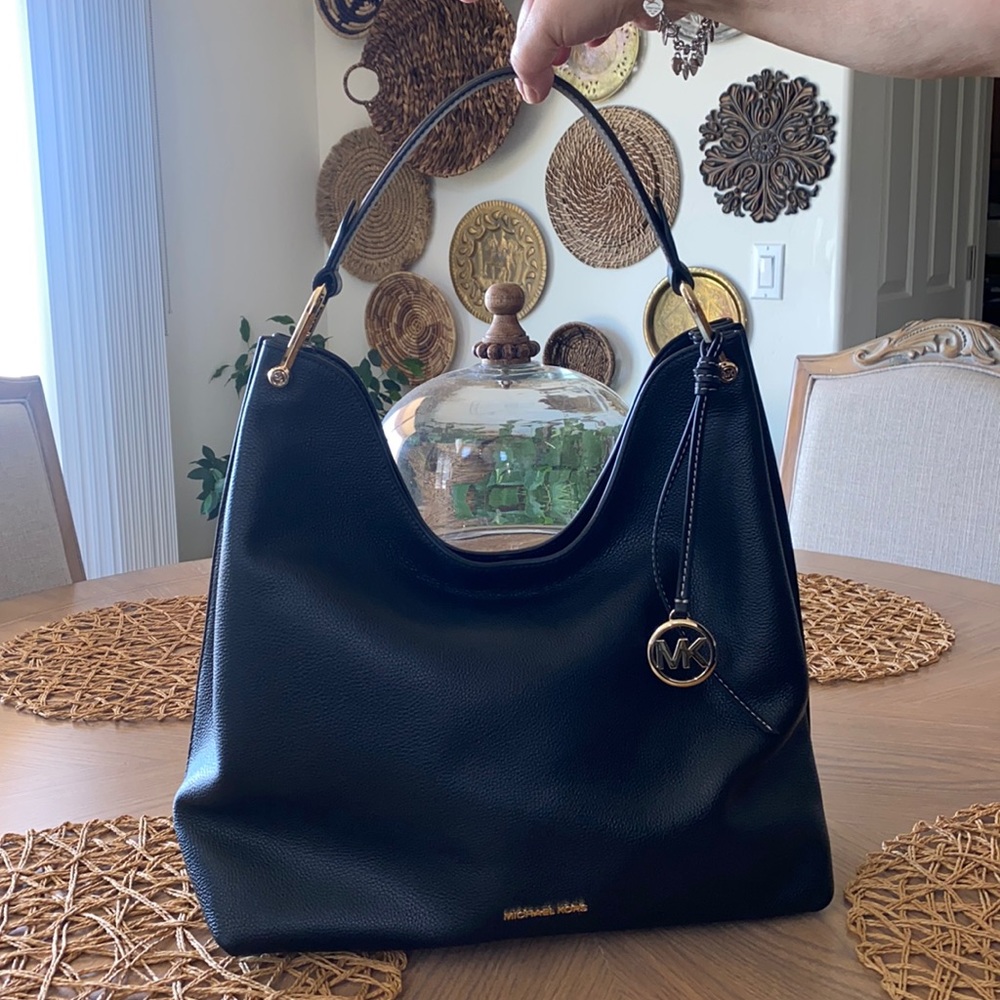 Michael Kors Women's Joan Pebbled Leather Slouchy Shoulder Bag